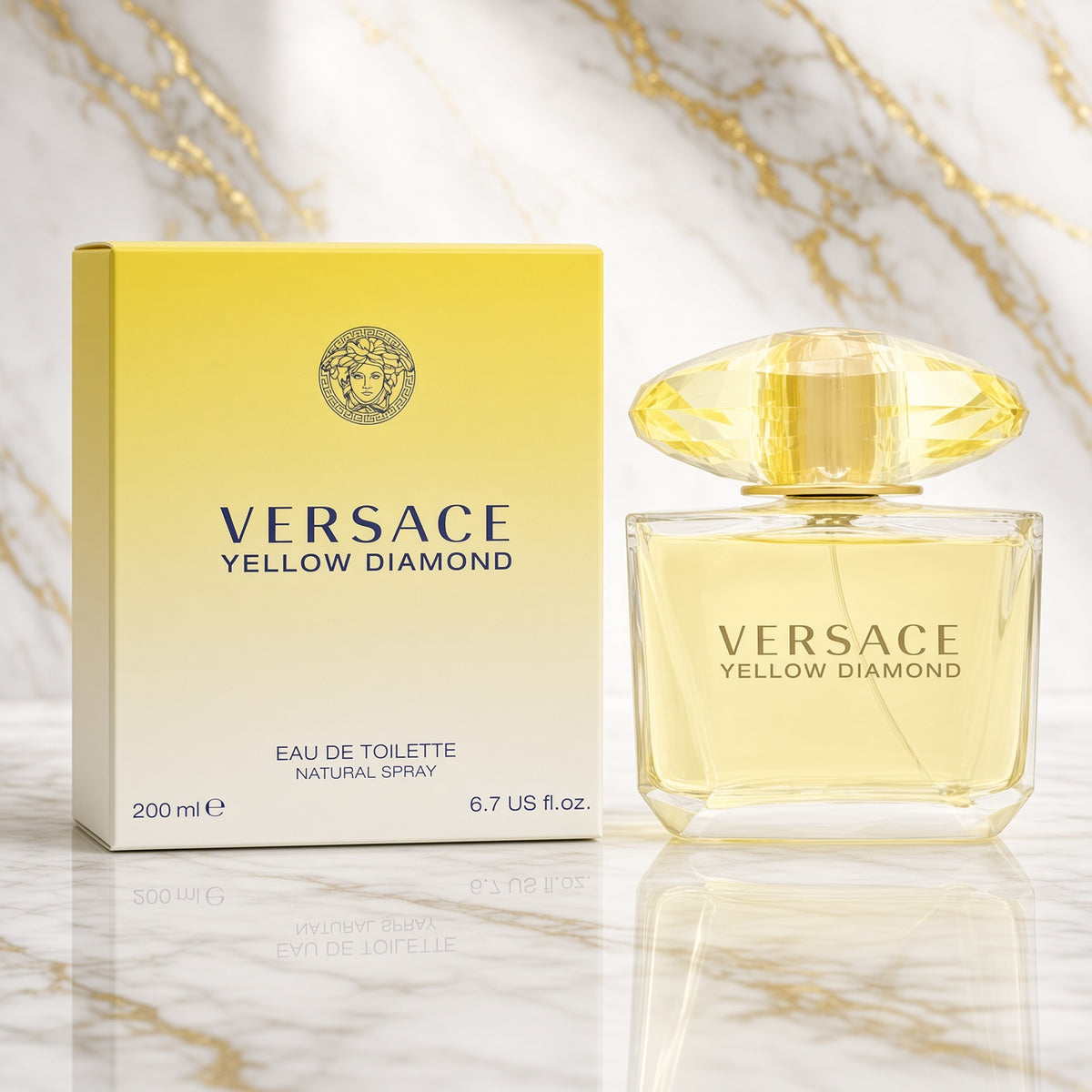 Versace Yellow Diamond EDT for Women 6.7 oz / 200 ml NIB