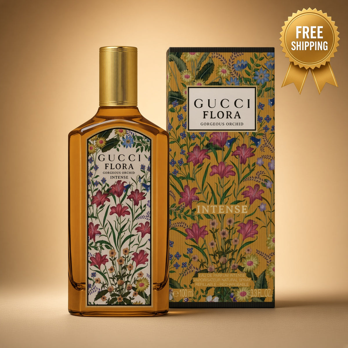 Gucci Flora Gorgeous Orchid Intense EDP Women 3.3 oz Refillable