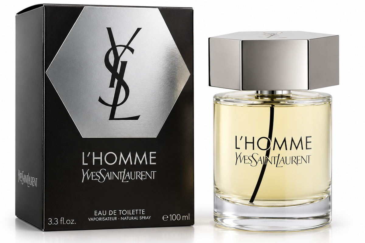 Yves Saint Laurent L’Homme Eau de Toilette Spray for Men, 3.3 oz / 100 ml