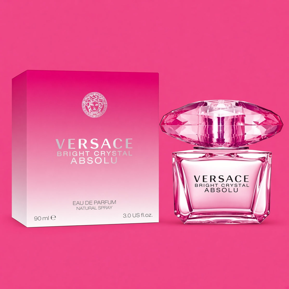 Versace Bright Crystal Absolu EDP for Women 3.0 oz / 90 ml NIB