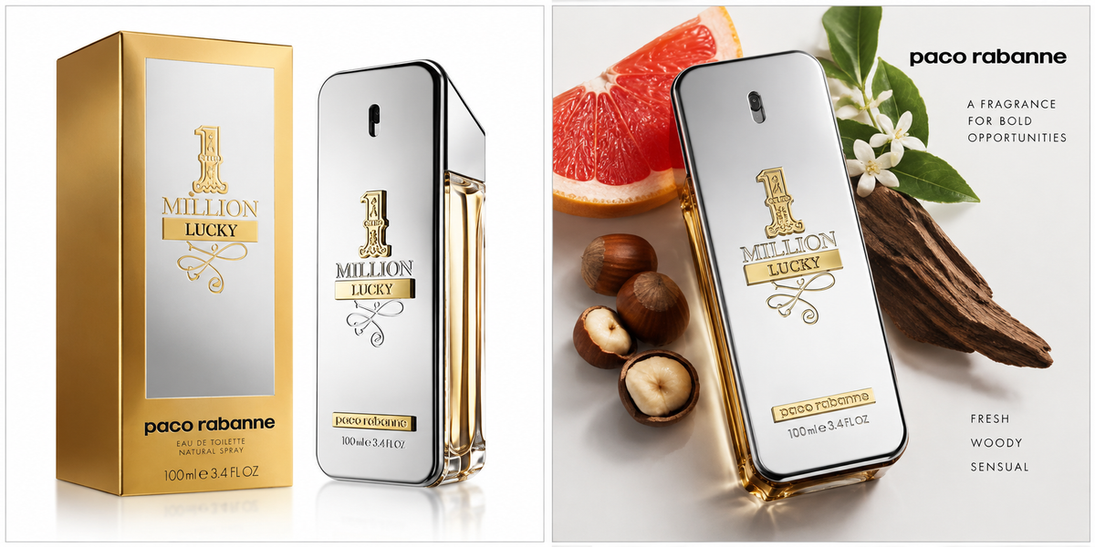 Paco Rabanne 1 Million Lucky Eau de Toilette 100ml / 3.4 oz for Men – Genuine Sealed
