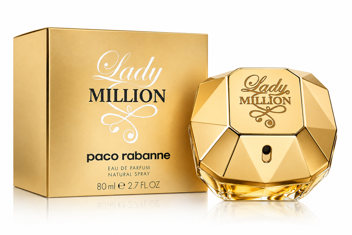 Rabanne Lady Million Eau de Parfum - Long Lasting Floral Woody Perfume for Women 80ML
