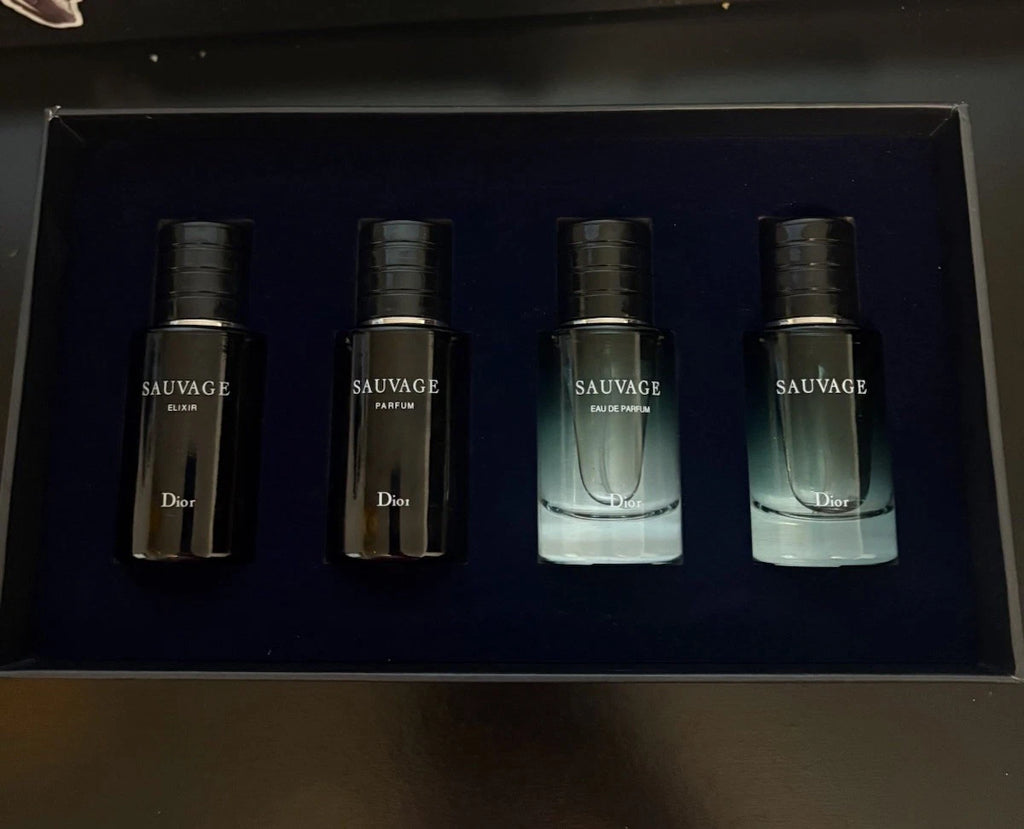 Dior Sauvage Travel Size Spray Gift Set – 4 x 1.0 fl oz