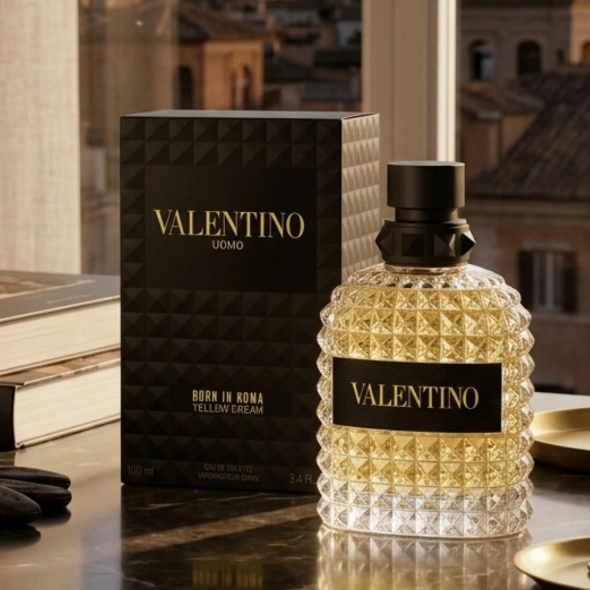 Valentino Uomo Yellow Dream EDT Spray for Men 3.4 oz  NIB
