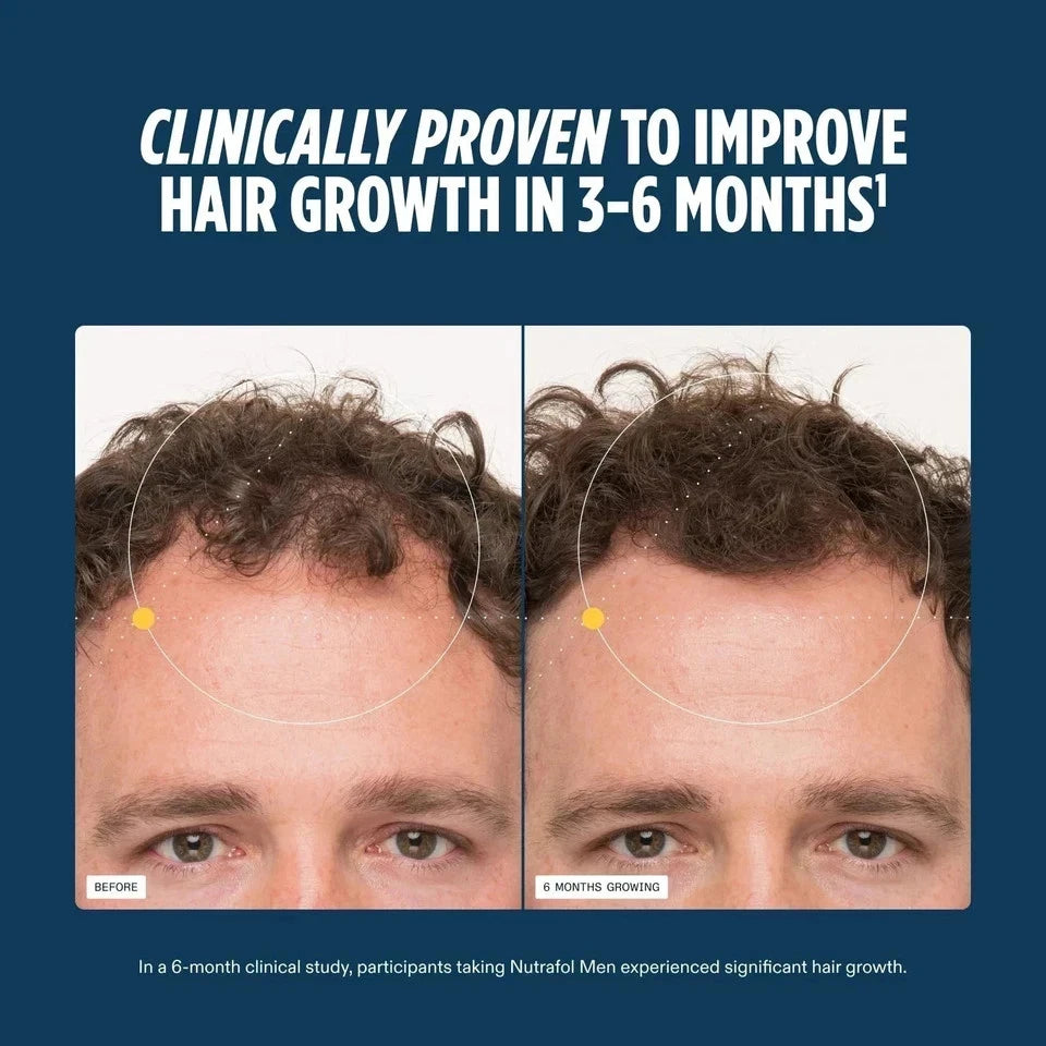 NUTRAFOL Men Hair Growth Nutraceutical - 120 Capsules - Exp 03/27 - New Sealed