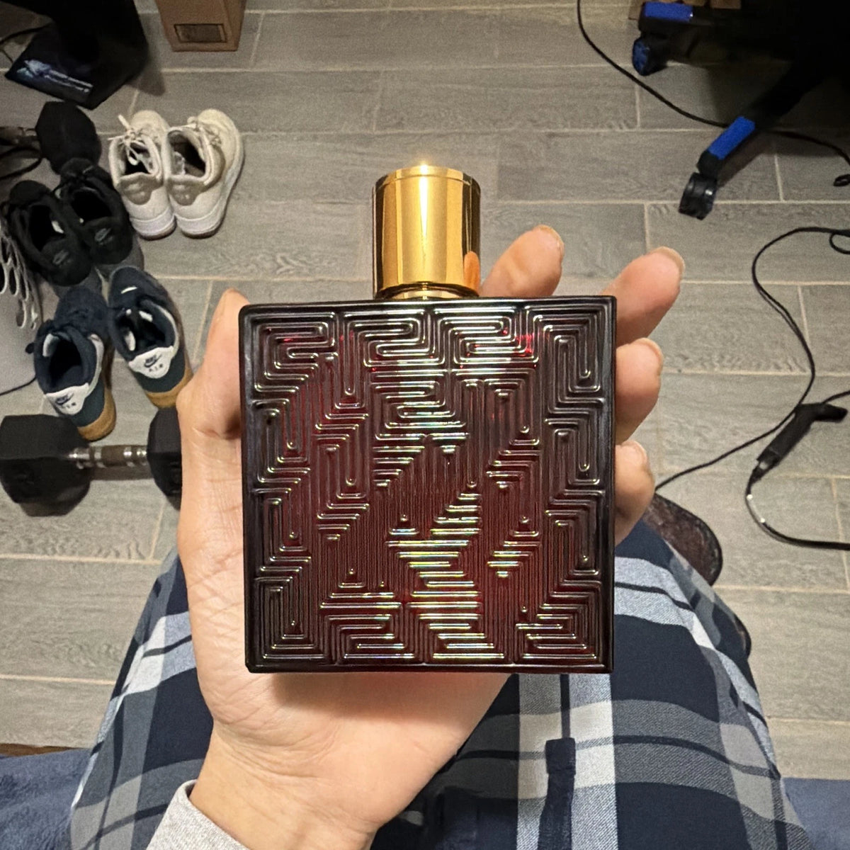 Versace Eros Flame Eau de Parfum Spray, Regular Size 3.4 US fl oz