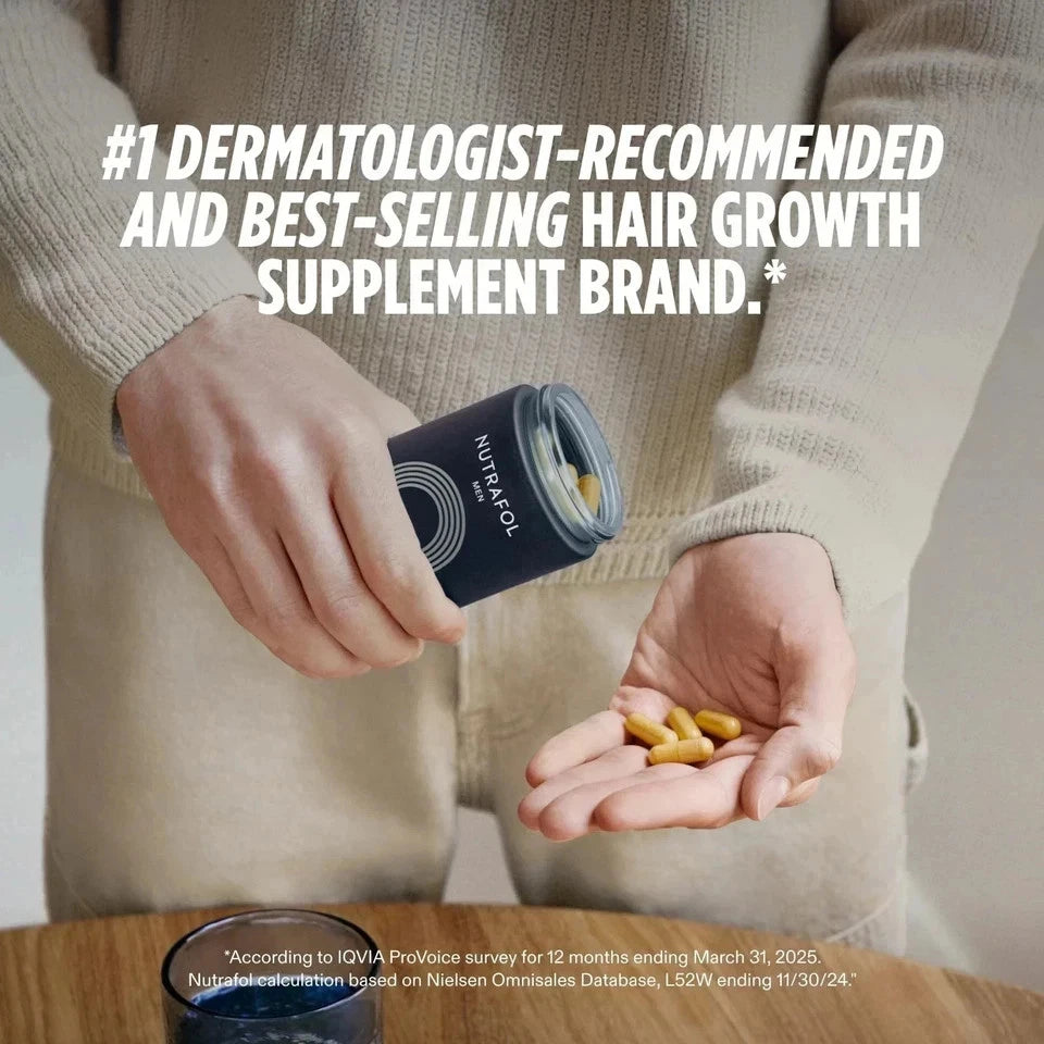 NUTRAFOL Men Hair Growth Nutraceutical - 120 Capsules - Exp 03/27 - New Sealed