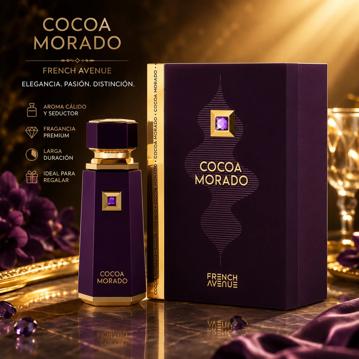 Fragrance World French Avenue Cocoa Morado EDP 3.4 oz / 100ml Unisex Spray