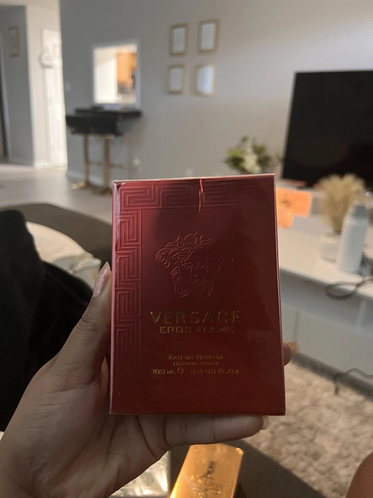 Versace Eros Flame Eau de Parfum Spray, Regular Size 3.4 US fl oz