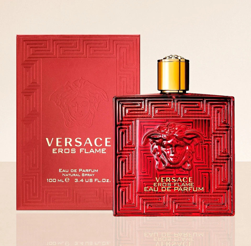 Versace Eros Flame Eau de Parfum Spray, Regular Size 3.4 US fl oz
