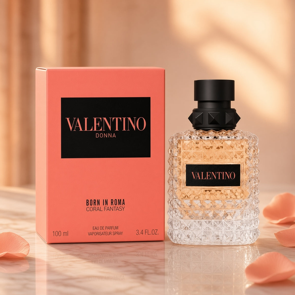 Valentino Donna Born in Roma Coral Fantasy EDP for Women 3.4 oz ml NIB